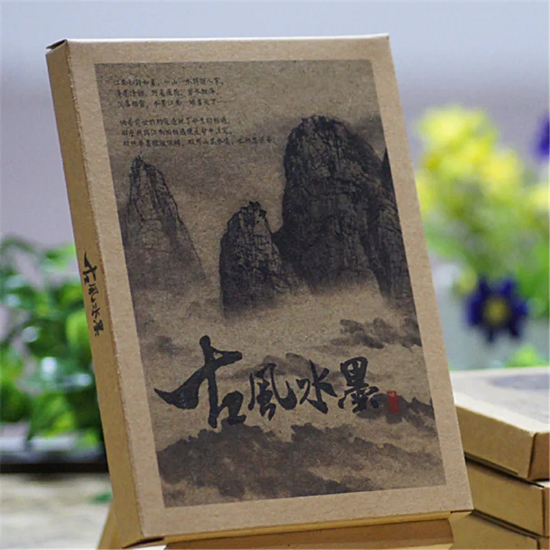 60 шт./кор. &quotВинтаж пейзаж крафт-бумага Набор открыток&quot поздравительная