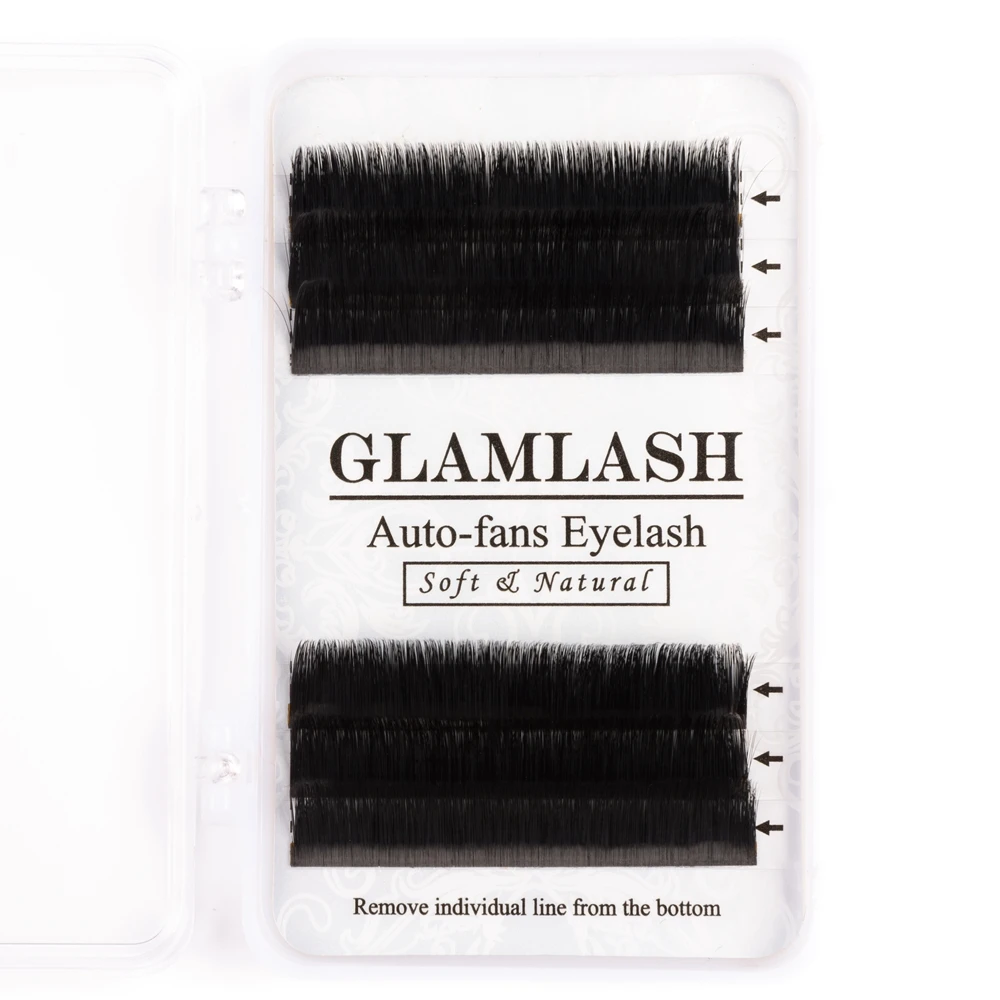 Накладные ресницы GLAMLASH, индивидуальные веерные объемные ресницы, накладные ресницы с цветущими ресницами, норковые, магнитные, Камелия, накладные ресницы