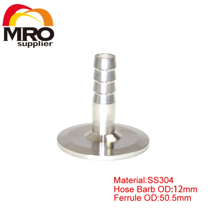 Санитарный фитинг для труб с зажимом из нержавеющей стали SS 1/2 SSH12 12 7 мм внешний