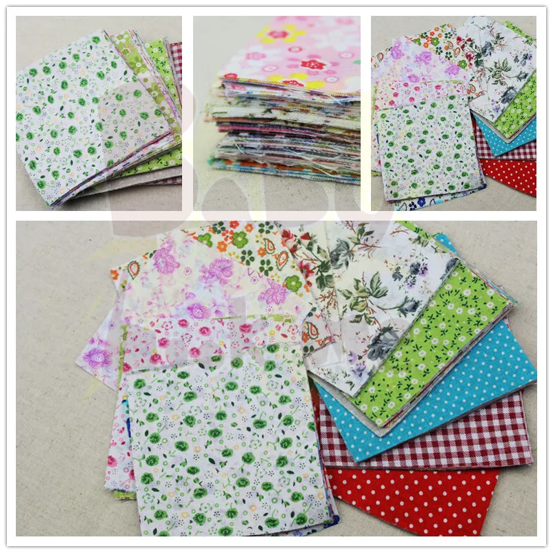 Абсолютно новый 10 шт. квадратная форма хлопок пэчворк цветочный полихлопок кухня