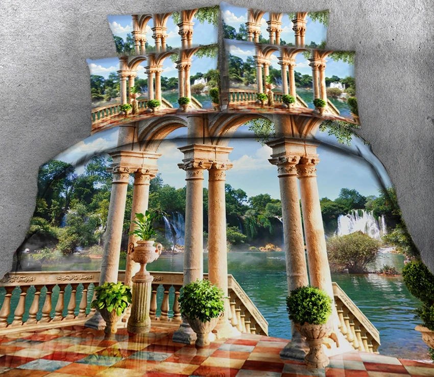 Космическое пространство 3D Постельные принадлежности Twin king Queen простыня