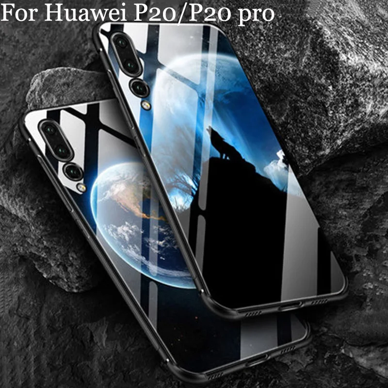 Чехол из закаленного стекла для Huawei P20 чехол pro P20pro модный зеркальный телефона P 20