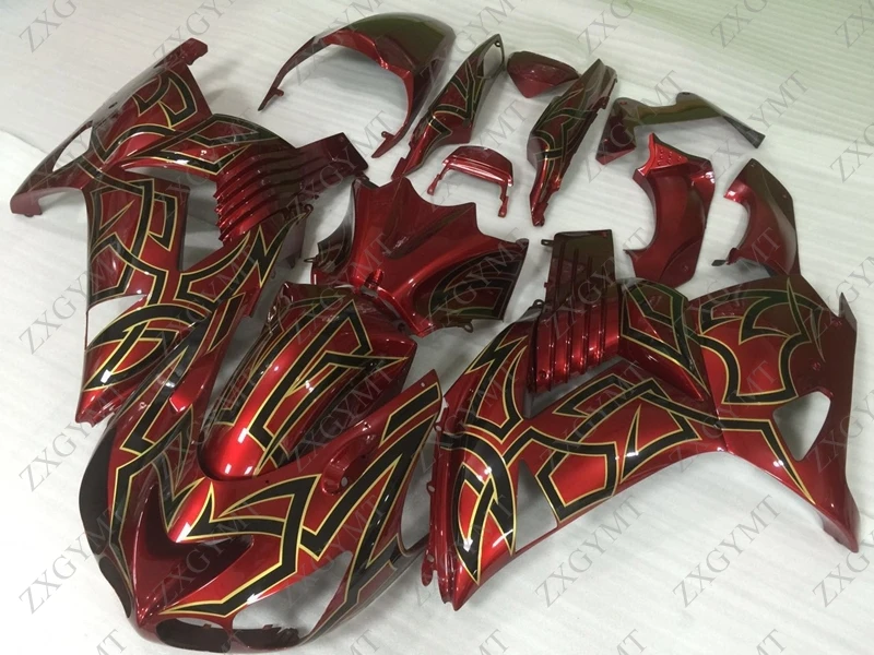 Motorcycle Fairing Zx14 Zx-14r 2006 - 2011 Red Black Plastic Fairings Body Kits ZZR 1400 10 11 | Автомобили и мотоциклы