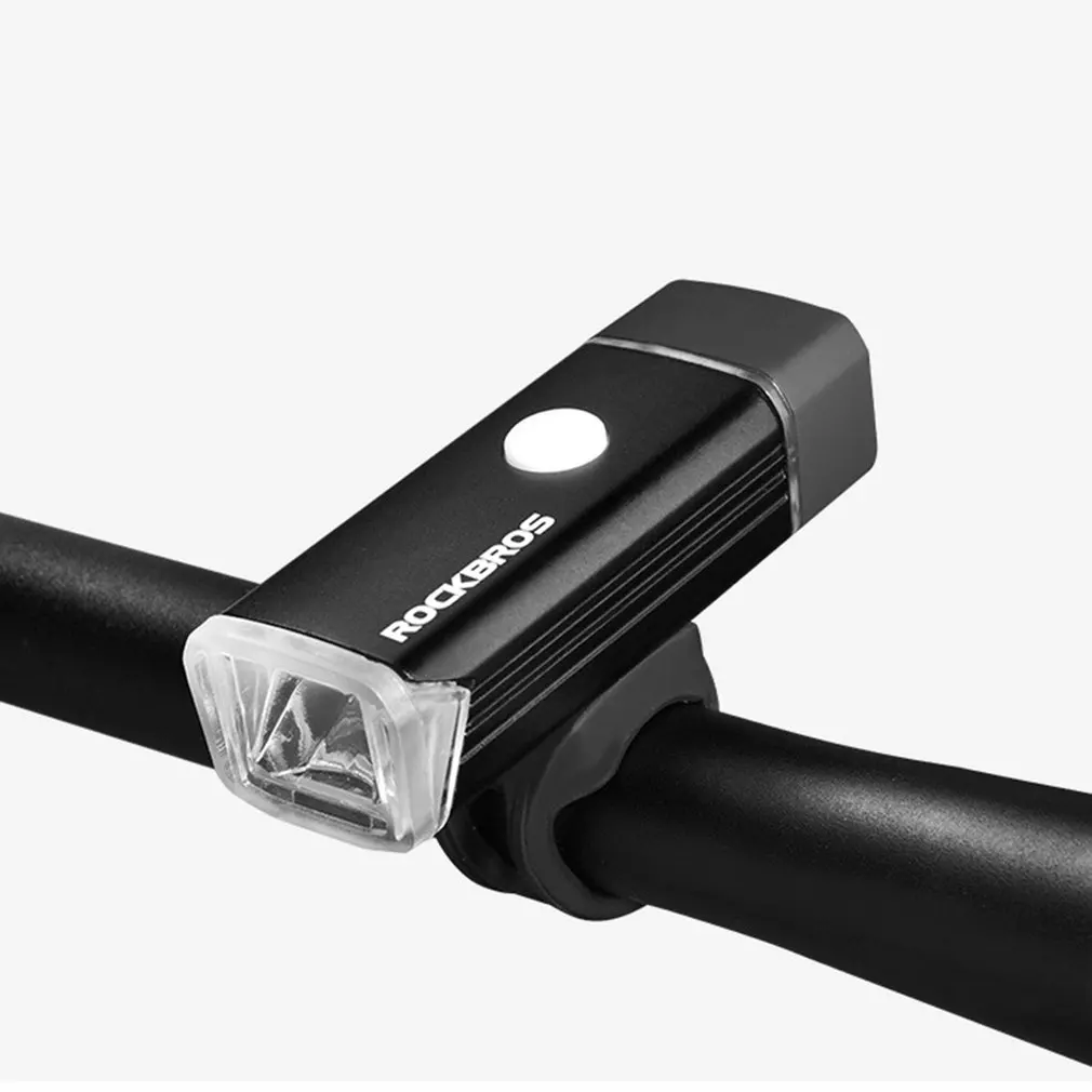 ROCKBROS USB Перезаряжаемый велосипедный светильник для езды на велосипеде, светильник-вспышка, водонепроницаемый велосипедный головной светильник MTB велосипедный передний фонарь