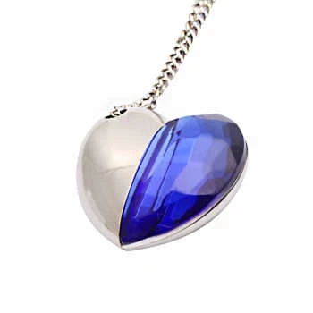 Blue Diamond Heart Style Флешка 64 Гб USB флешка 512 ГБ 128 16 карта памяти Usb Creativo гаджет роскошный