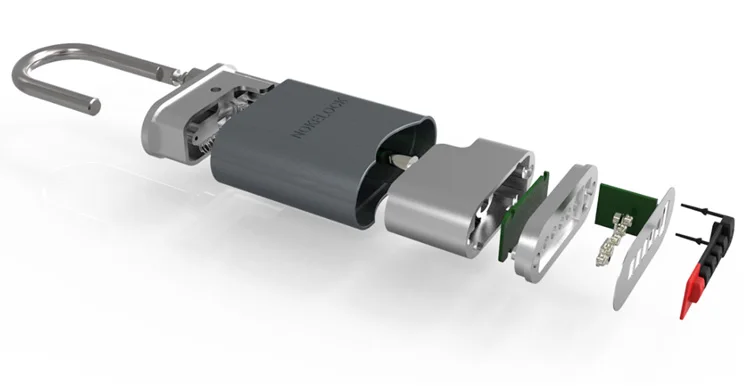 Nokelock Умный Замок Bluetooth приложение Пароль замок IP65 Водонепроницаемый Открытый электронные замки без ключа Противоугонный небольшой дверной замок