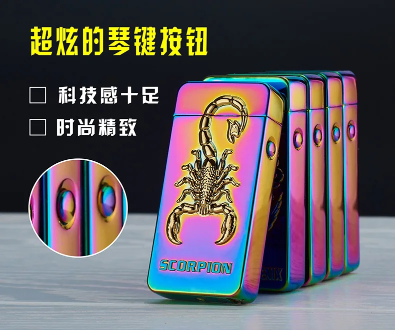 3D орел Дракон портативная электронная USB Зажигалка перезаряжаемая сигаретная плазма Зажигалка Encendedor Dual Arc Зажигалка гаджет для мужчин