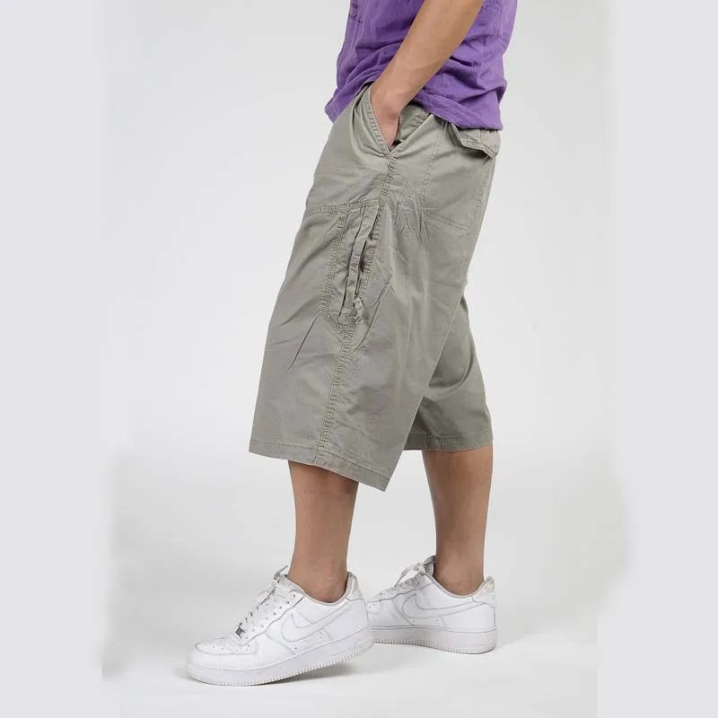 Летние мужские шаровары в стиле хип хоп хлопковые Свободные мешковатые шорты