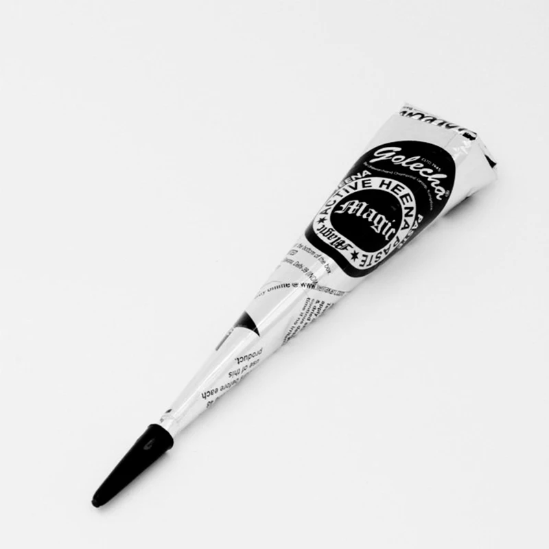 4 шт./партия натуральный черный для росписи хной конусы индийские татуировки