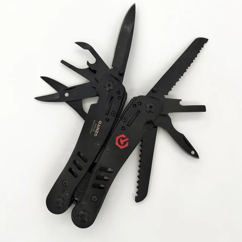 Ganzo G301B Мультитул Походный нож для выживания на открытом воздухе для рыбалки походные складные плоскогубцы инструменты для повседневного использования плоскогубцы многофункциональная отвертка