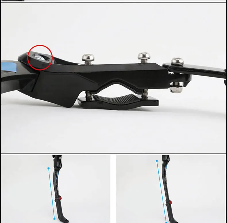 EasyDo 2"-29" MTB велосипедная подножка, парковочные стойки для горного велосипеда, Подножка для шоссейного велосипеда, боковая подставка, регулируемая 34-41 см