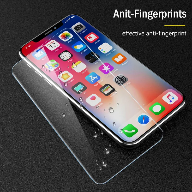 Закаленное стекло для iPhone 7 8 Plus 6 6s Защитная пленка экрана X XS MAX 5 5S 5C SE 2020 11 Pro