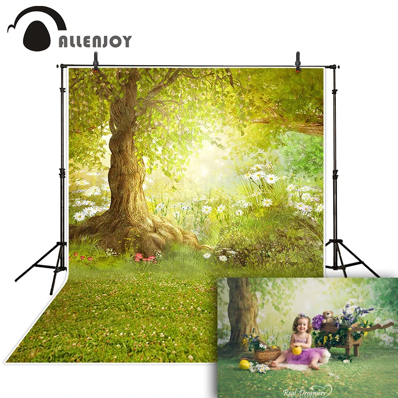 Allenjoy весенний Фотофон с природными Фэнтези лес луг новорожденный Пасхальный