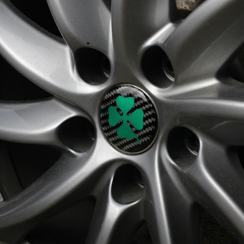 4 шт. наклейка для автомобиля 56 мм s ALFA ROMEO Джулия GT четырехлистный зеленый значок