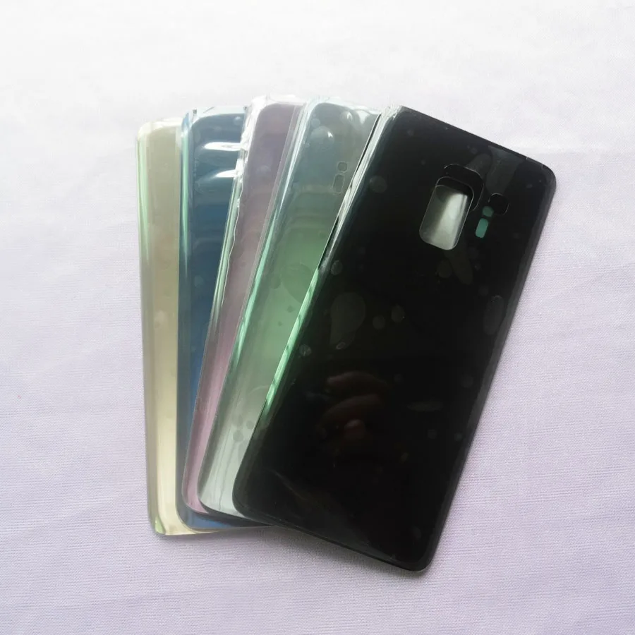 Замена заднего стекла для Samsung Galaxy S9 G960 G960F / + Plus G965 G965F крышка аккумулятора задняя