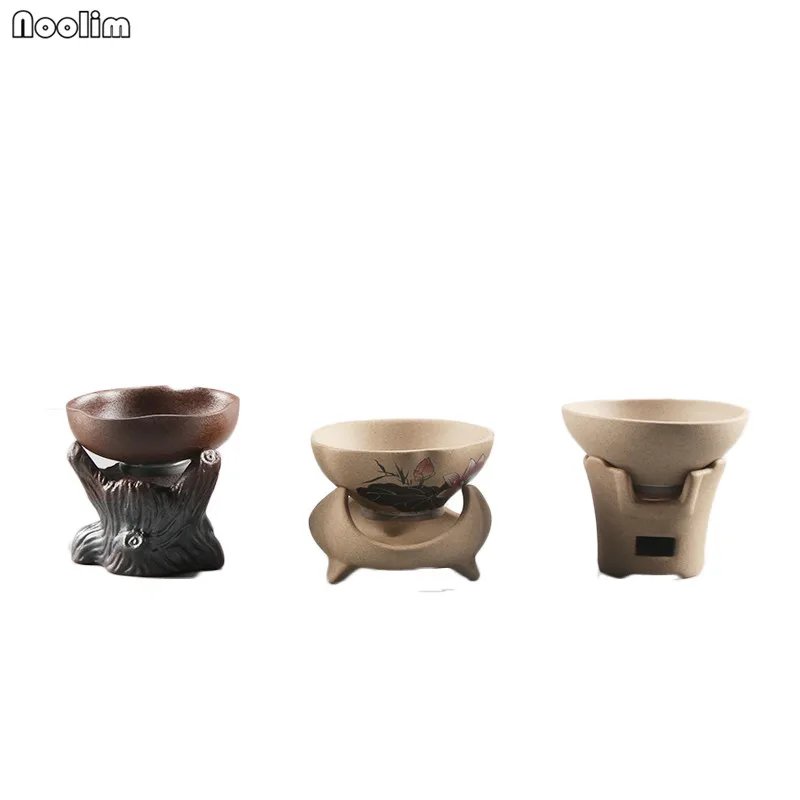 NOOLIM Чай грубой керамики утечки Ретро чай фильтр фиолетовая глина кунг фу чайная