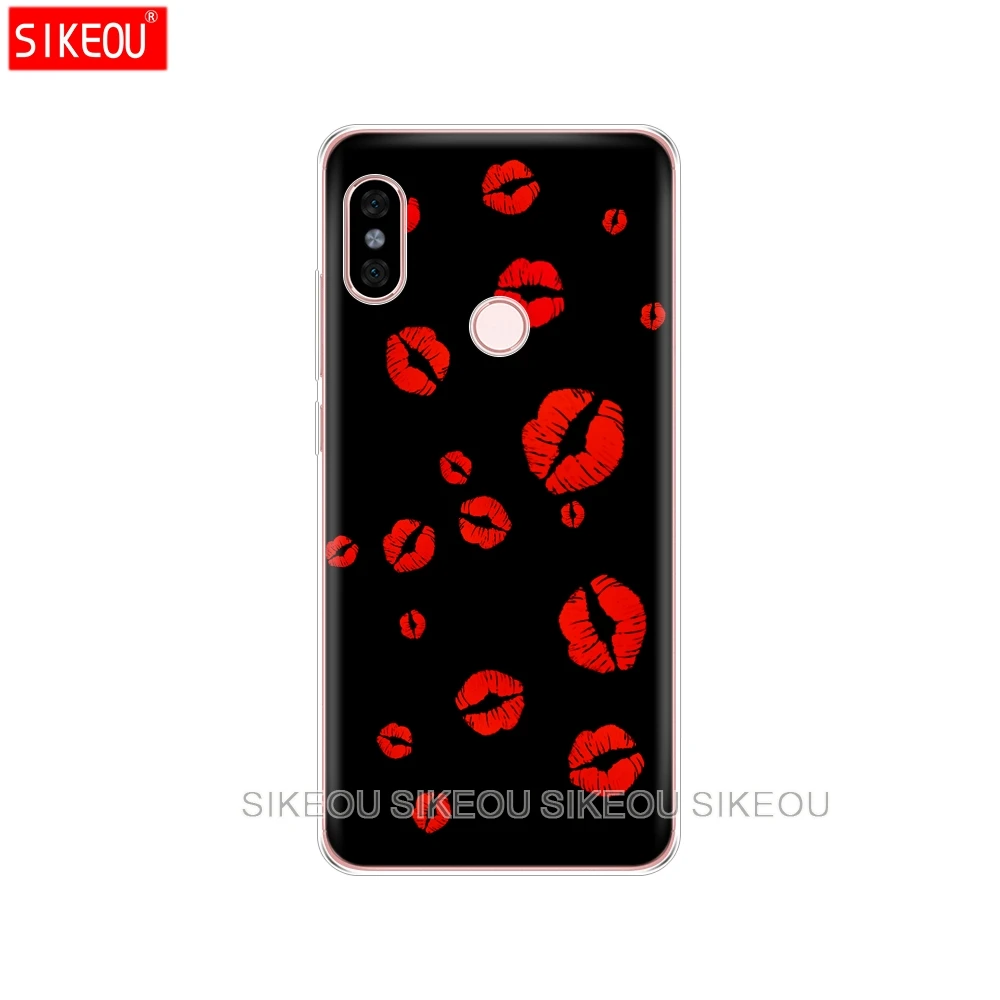 Силиконовый чехол для телефона Xiaomi redmi 5 4 1 1s 2 3 3s pro PLUS note 4X 4A 5A Kiss me губы помада