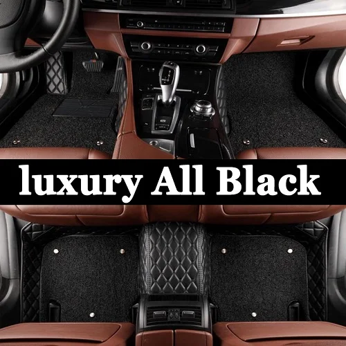 luxury all Black ZHAOYANHUA пользовательские автомобильные коврики для Mercedes Benz S class W220 W221 W140 W108 W109 W111 W112 W116 W126 2 tyling ковер пол - Название цвета: luxury all Black
