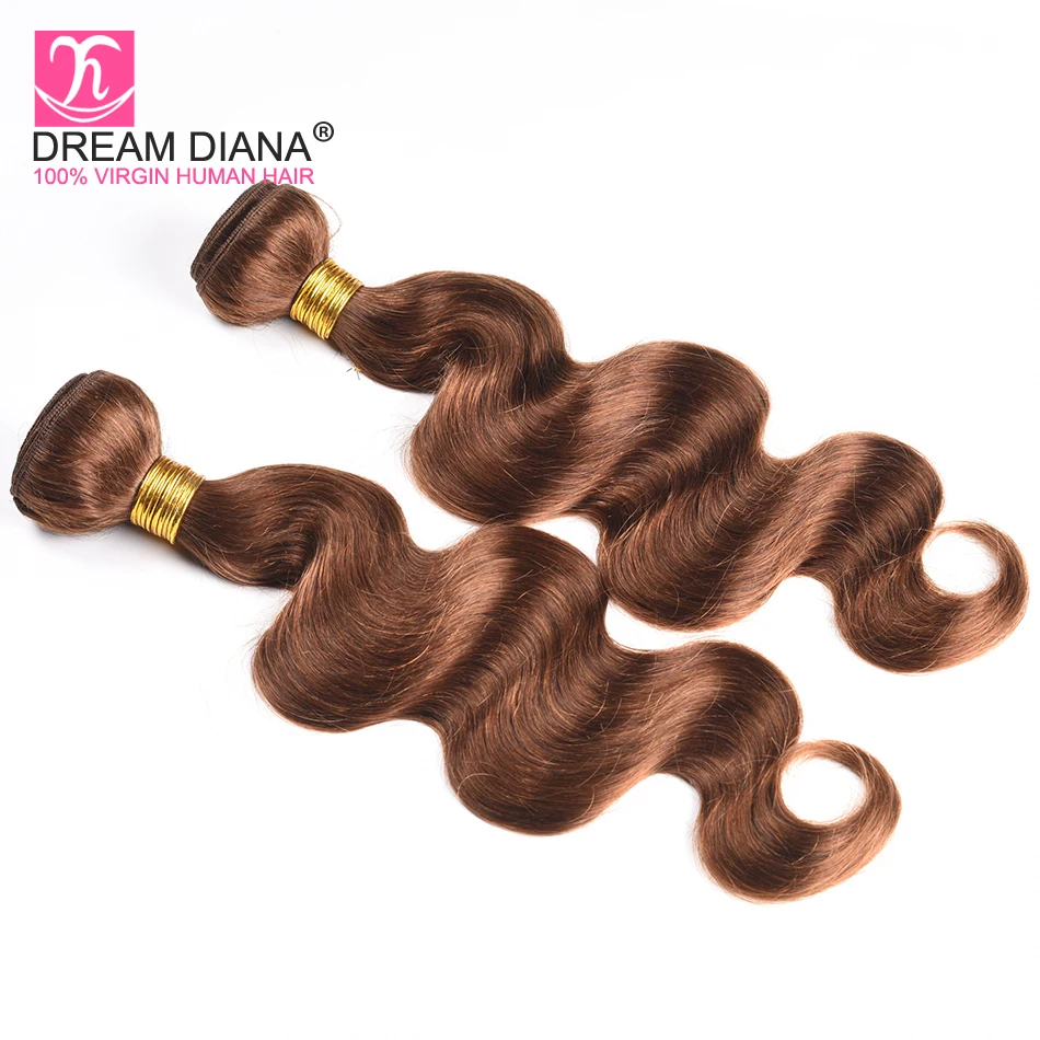 DreamDiana цвет 4 средства ухода за кожей волна 3 Связки Волнистые волосы #4 Tissage