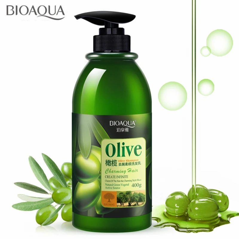 

BIOAQUA Professional Olive Anti-Dandruff Hair Shampoo Soft Refreshing Oil Control Improve Itchy Scalp Treatment Hair Care 400ML