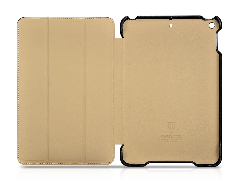 ICARER для iPad Mini чехол винтажный из натуральной кожи флип-Фолио умный чехол для iPad Mini 5 чехол Авто спящий мешок