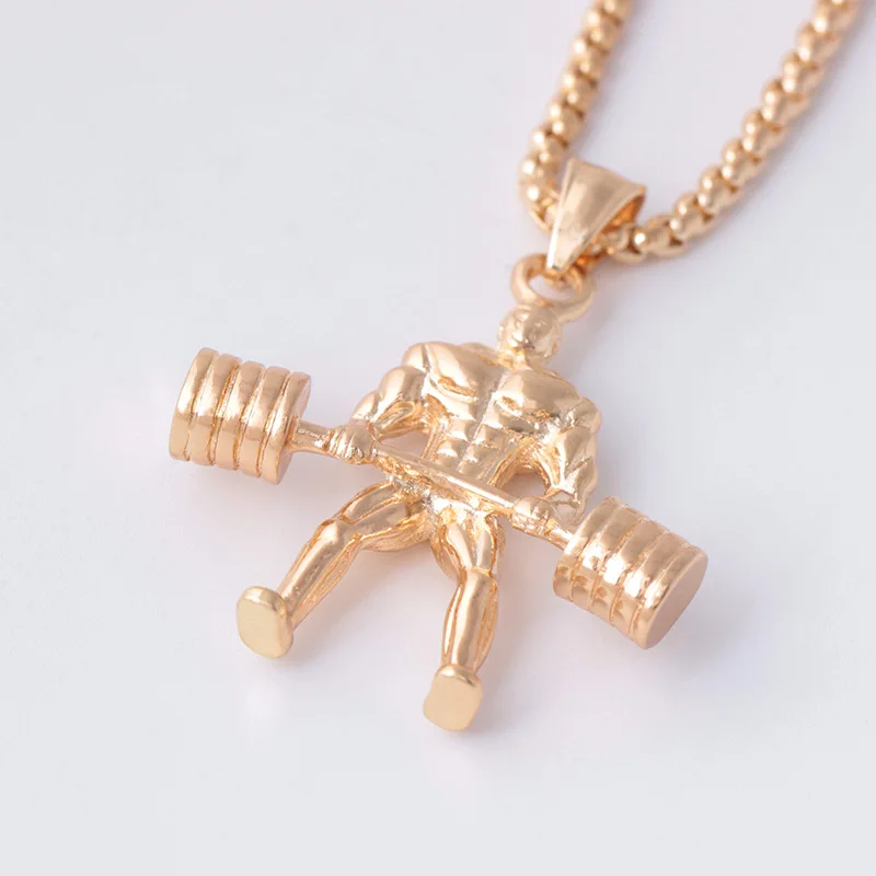 Ожерелье с подвеской для тяжелой атлетики классическое Очаровательное длинное