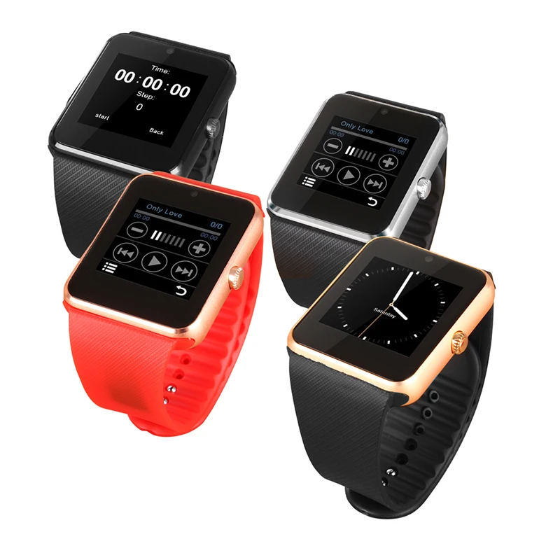 Smart Watch GT08 Clock Sync Notifier Поддержка Sim-карты Подключение Bluetooth для Apple iphone Android Телефон