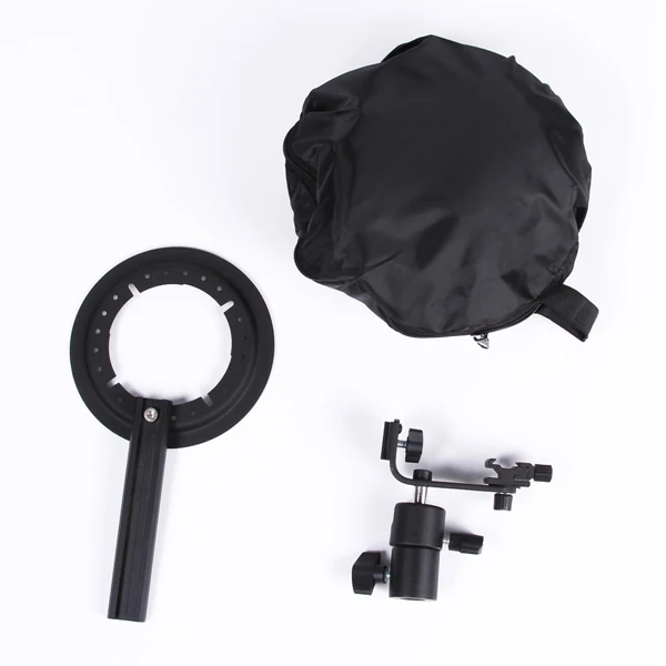 Складная вспышка 80x80 см софтбокс с кронштейном для крепления 32x32&quot|flash speedlight
