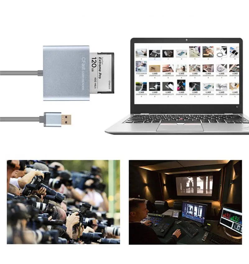 Высокое качество USB3.0 CFast кард-ридер USB 3,0 слот для карт памяти Писатель CFAST 2,0 кард-ридер адаптер 500 МБ/с. для Lexar& CFAST карты