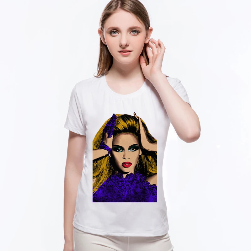 Модные топы тренд Женская забавная футболка Топ Beyonce Queen дизайнерские