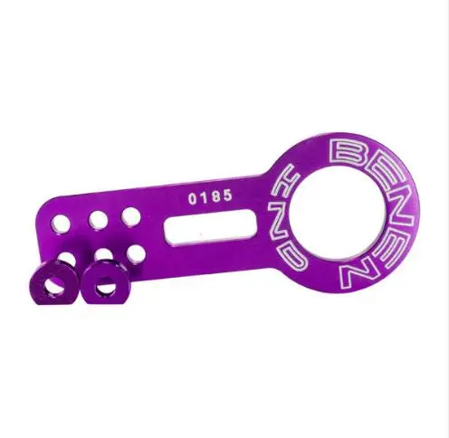 Purple RASTP двойная надпись BENEN универсальный Передний буксировочный крюк(один штук: передний) Цвет: фиолетовый, красный, серебряный, черный, синий, золотой RS-TH001 - Название цвета: Purple