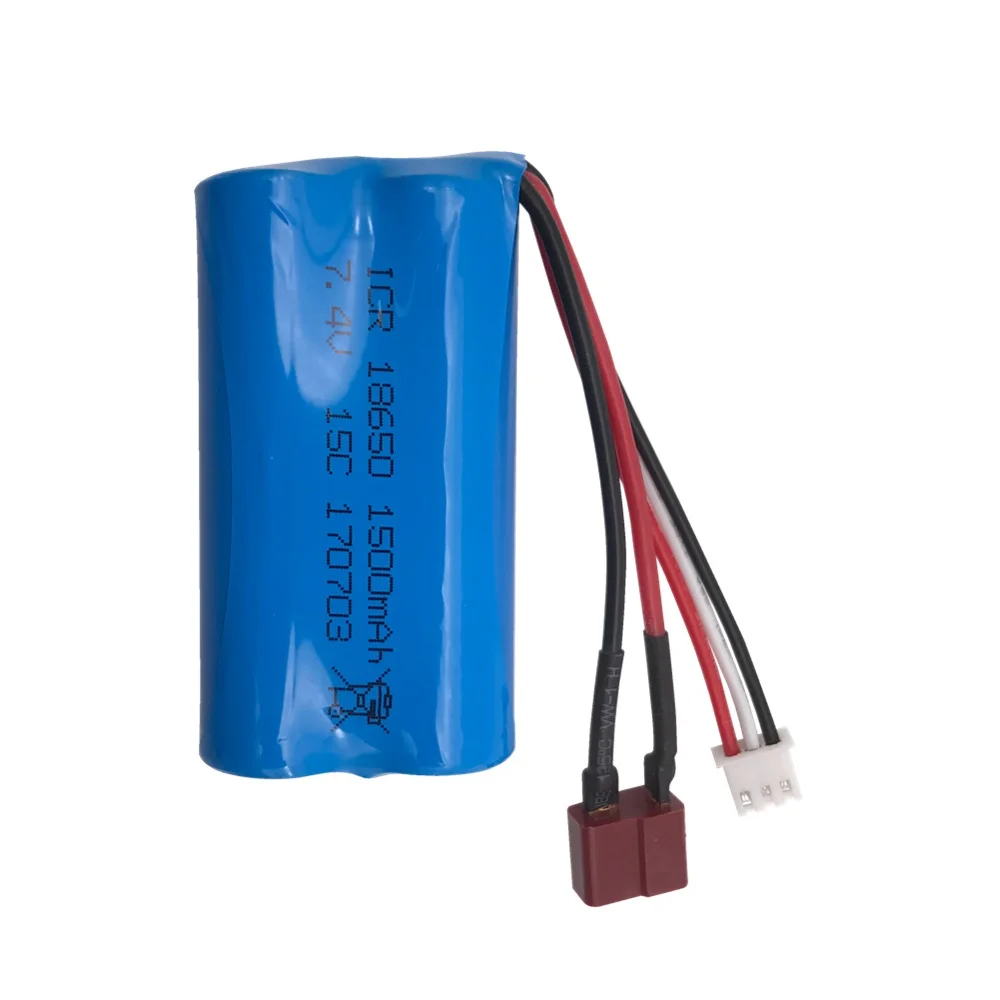 7 4 V 1500mAh высокий разряд 15c 18650 2S 12428 радиоуправляемая модель автомобиля вертолет