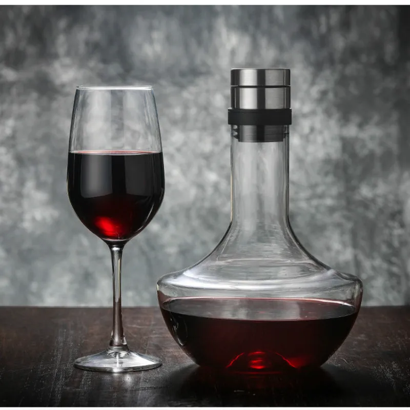 

1000Ml Decanter Handmade Crystal Red Wine Brandy Champagne Glasses Decanter Bottle Jug Pourer Aerator Quick Split Wine Glass