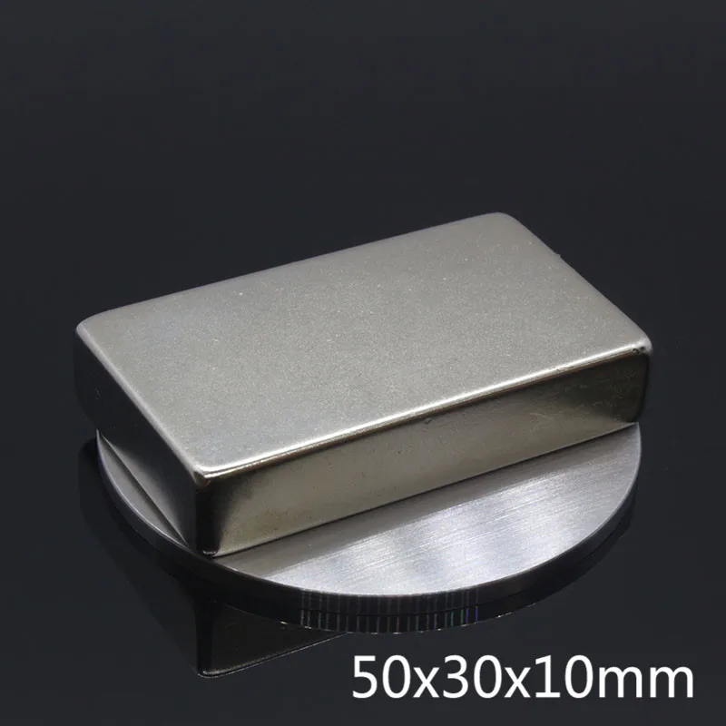 1 шт. N35 NdFeB прямоугольный магнит f 50 мм x 30 10 сверхсильный неодимовый 50*30*10