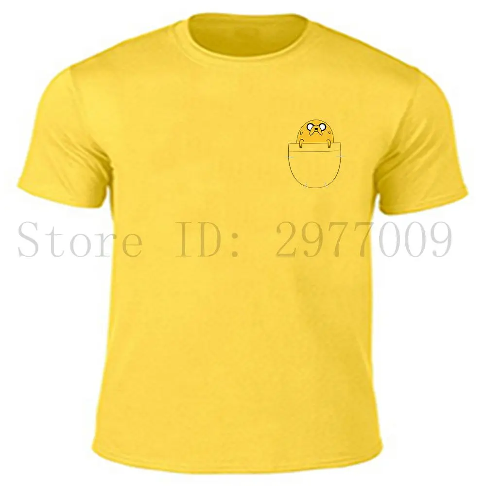 Мода Приключения Время Экипаж Шеи Футболка в Карман Взрослых мужская Синий 2017