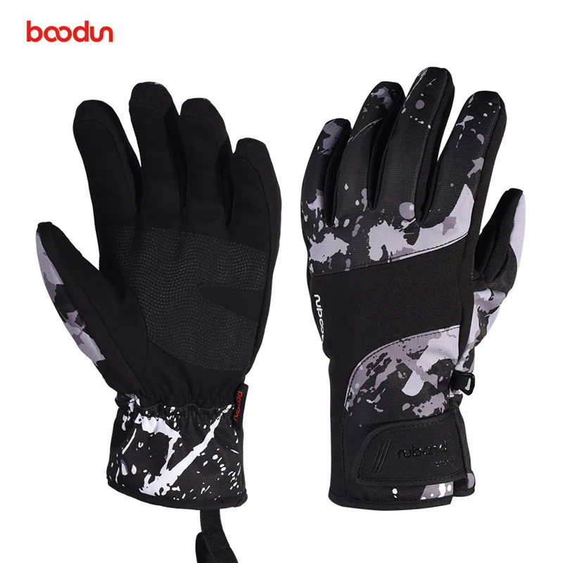 

Boodun Waterproof Ski Gloves for Men Women Warm Touch Screen Skiing Snowboard Gloves Snowmobile Winter Outdoor Snow Gloves