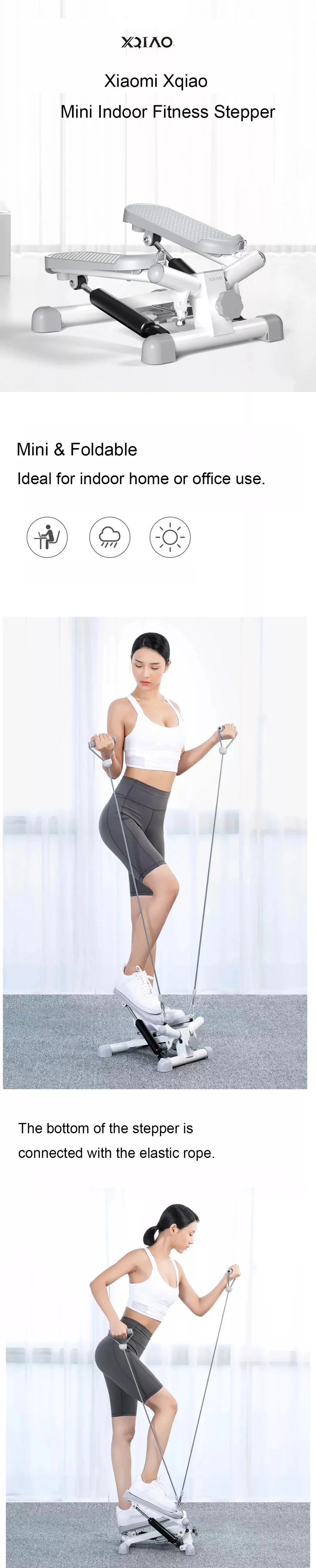 Xiaomi Mijia Xqiao Mini Indoor Fitness Stepper Treadmill Home Exercise Tools Leg Waist Beauty Outdoor Sports Cycling Stepper