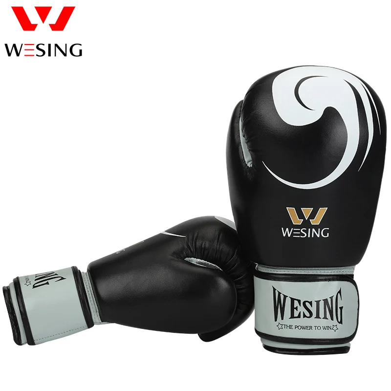 Боксерские перчатки Wesing из искусственной кожи для Муай Тай 10 унций тренировок в