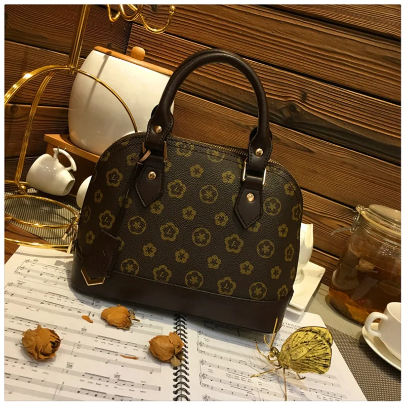 2019 Новая роскошная простая кожаная сумка с ракушками от известных брендов