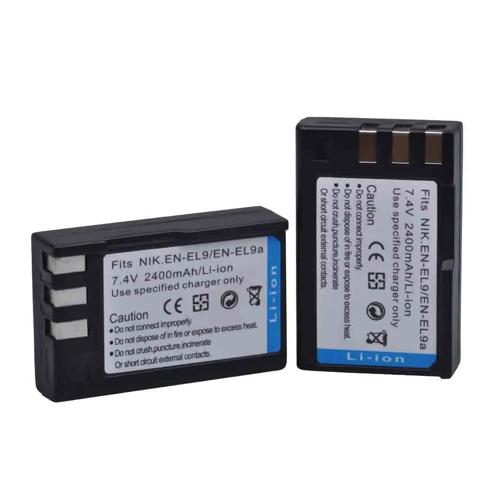 Аккумулятор PowerTrust для камеры 2400 мА/ч AKKU Nikon D40 D60 D40X D5000 D3000 с аккумулятором EN EL9 EL9a