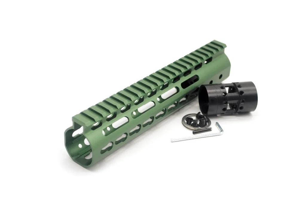 AR15 свободном 9 ''дюйма Airsoft оливково-зеленая цевье для винтовки рельса с баррель гайка Fit AR15/M4/M16 для прицел горе