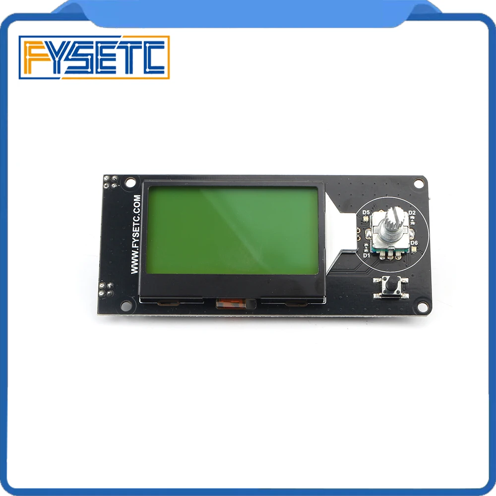 Тип F mini 12864 V1.2 смарт дисплей MINI12864 жк экран черный на зеленом поддерживает Marlin DIY с