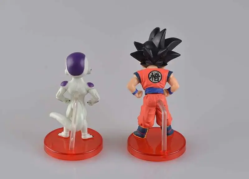 Dragon Ball Z Goku Фриза ПВХ Фигурки Коллекционная модель игрушки 2 шт./компл.|Игровые