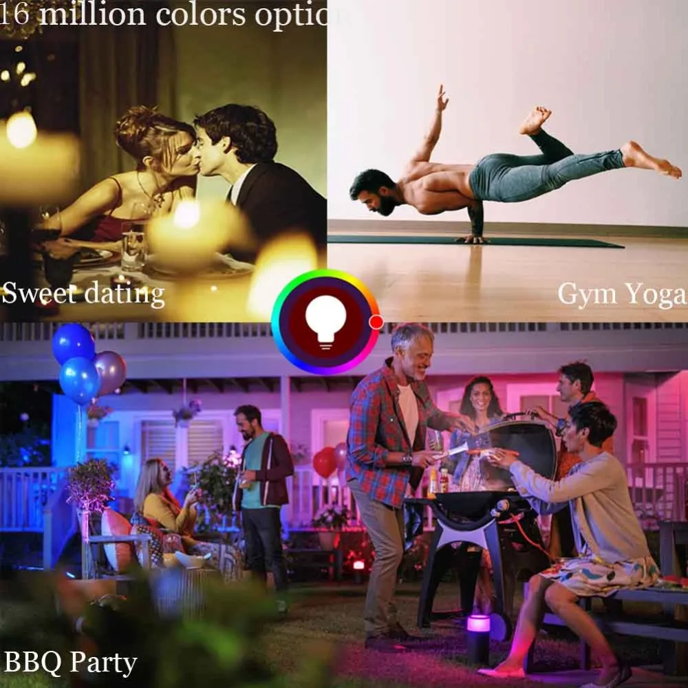 Умная Wifi Свеча лампа E14 RGB 5 Вт Голосовое управление светодиодная умная совместима