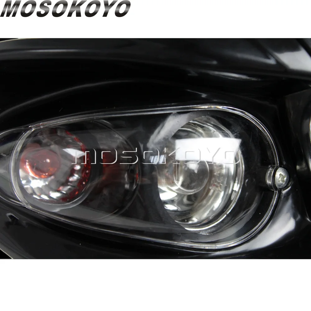 Передняя фара 18 Вт для мотоцикла внедорожная белый обтекатель супермото Honda Kawasaki