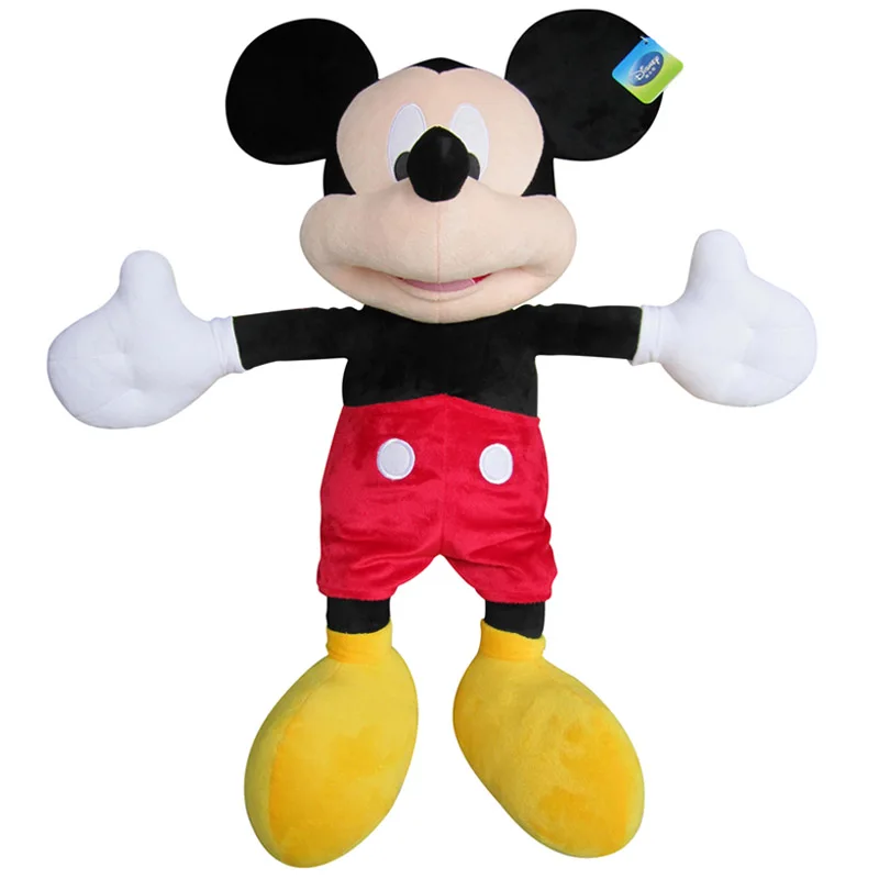 Mickey Дисней оригиной Винни Пух Микки Маус Минни кукла Стич Лило и Стич плюшевая игрушка кукла 32-52 см подарок на день рождения для детей - Цвет: Mickey