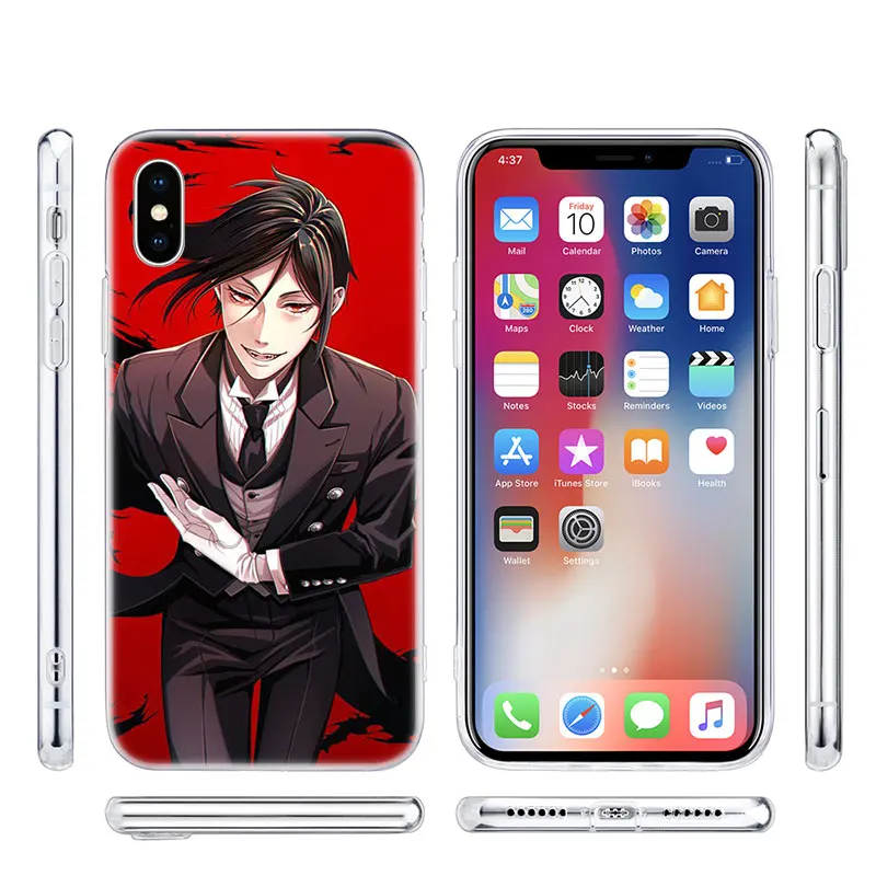 Модный силиконовый чехол Butler Ciel Phantomh для Apple IPhone 11 Pro XS Max X XR 7 8 6 6s Plus 5S SE TPU|Бамперы| |