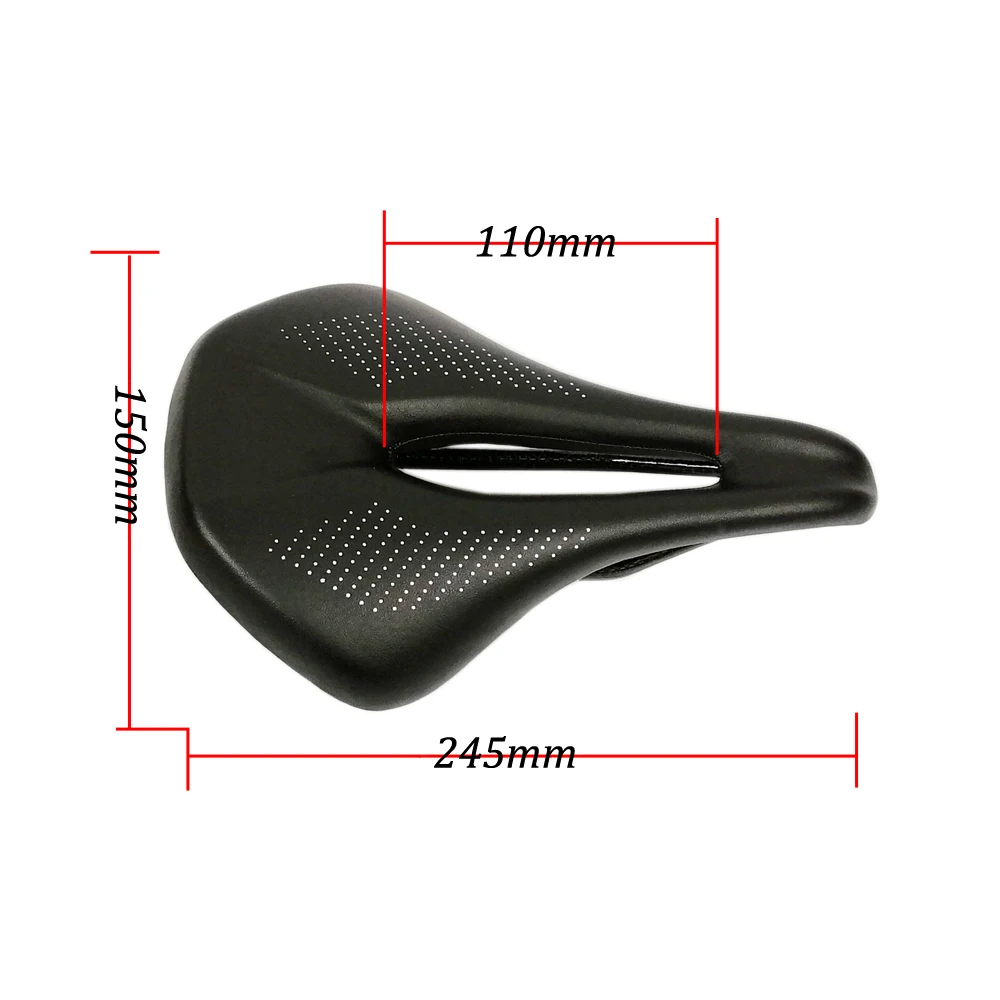 

Bike Carbon Saddle MTB Mountain Road Bike Saddles 150*245mm PU Breathable Soft Seat Cushion