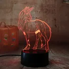 Новый 2019 3D RGB светодиодный ночной Светильник Единорог Лошадь мульти Цвет 7 цветов Цвет изменить LED Настольная лампа USB для детей лампа Рождество дома Decroration