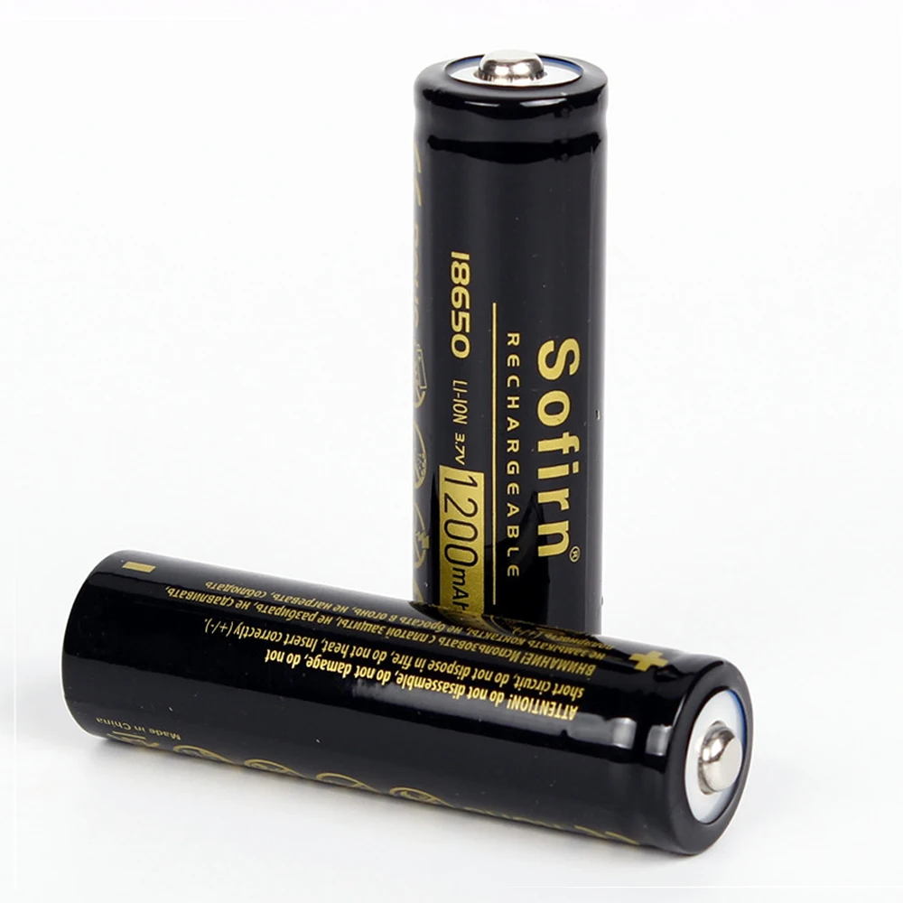 Sofirn 18650 перезаряжаемая батарея 1200mah 3 7 V литиевые батареи мощная ячейка для защиты